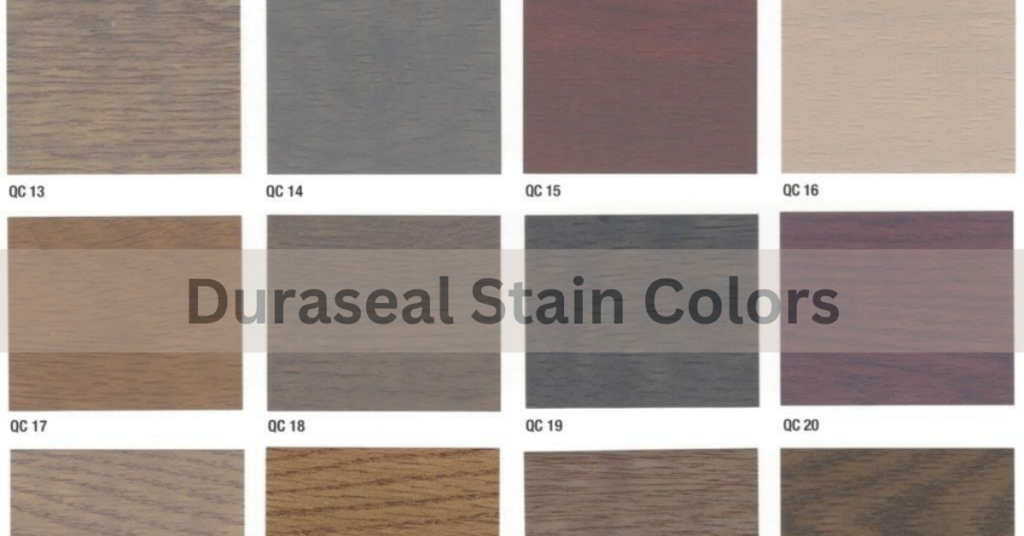 Duraseal Stain Colors